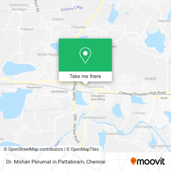 Dr. Mohan Perumal in Pattabiram map