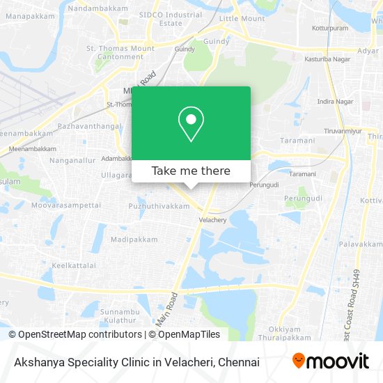 Akshanya Speciality Clinic in Velacheri map