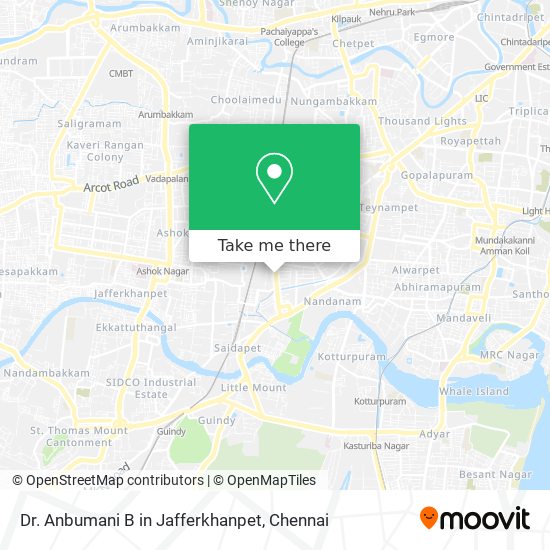 Dr. Anbumani B in Jafferkhanpet map