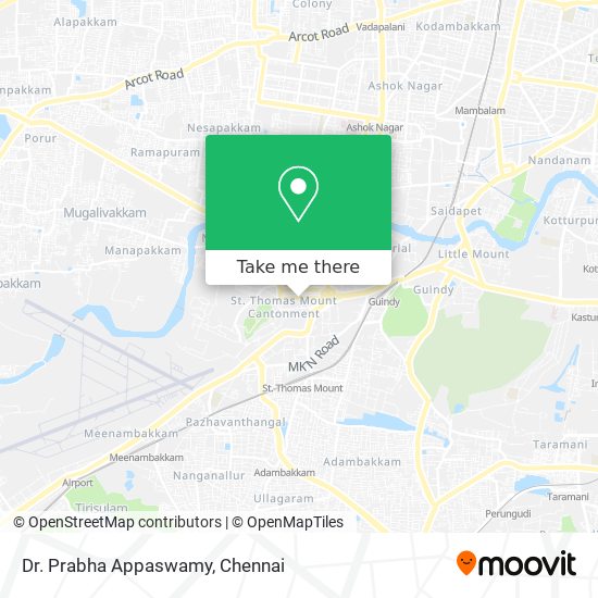 Dr. Prabha Appaswamy map