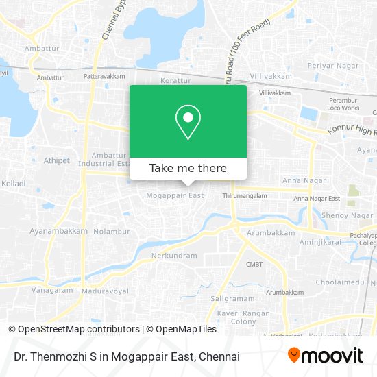 Dr. Thenmozhi S in Mogappair East map