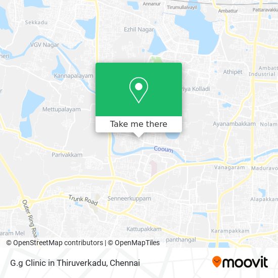 G.g Clinic in Thiruverkadu map