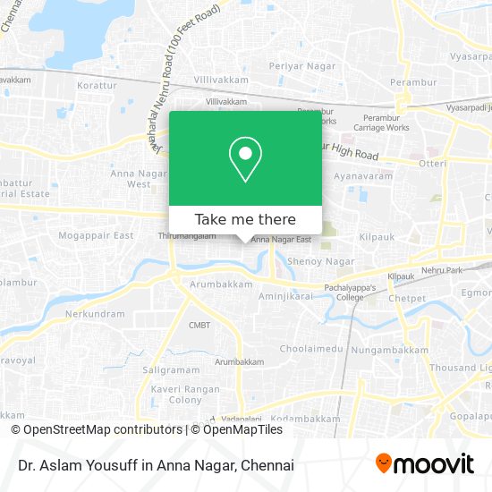 Dr. Aslam Yousuff in Anna Nagar map