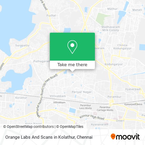 Orange Labs And Scans in Kolathur map