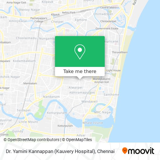 Dr. Yamini Kannappan (Kauvery Hospital) map