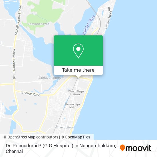 Dr. Ponnudurai P (G G Hospital) in Nungambakkam map