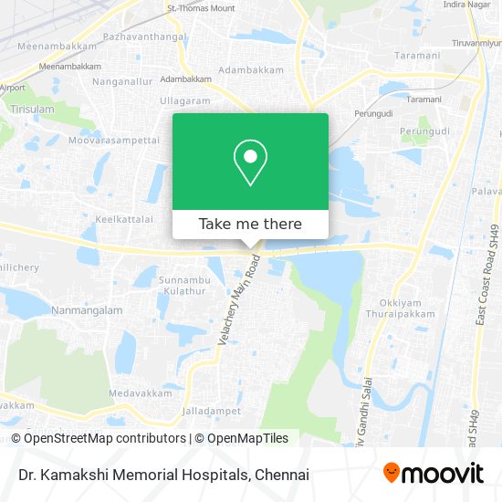 Dr. Kamakshi Memorial Hospitals map