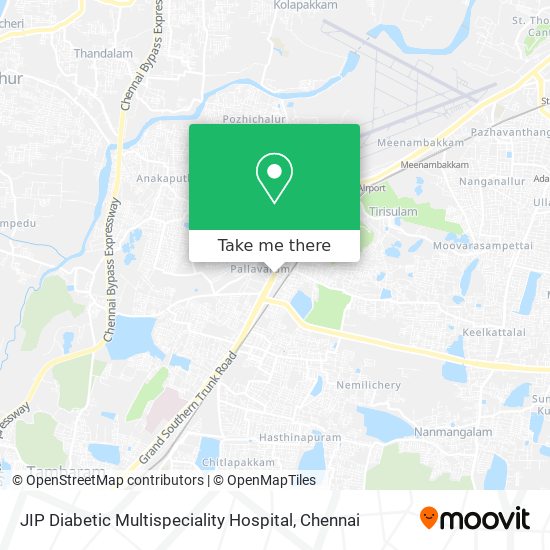 JIP Diabetic Multispeciality Hospital map