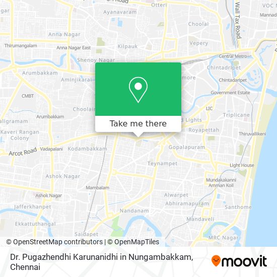 Dr. Pugazhendhi Karunanidhi in Nungambakkam map