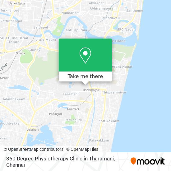 360 Degree Physiotherapy Clinic in Tharamani map