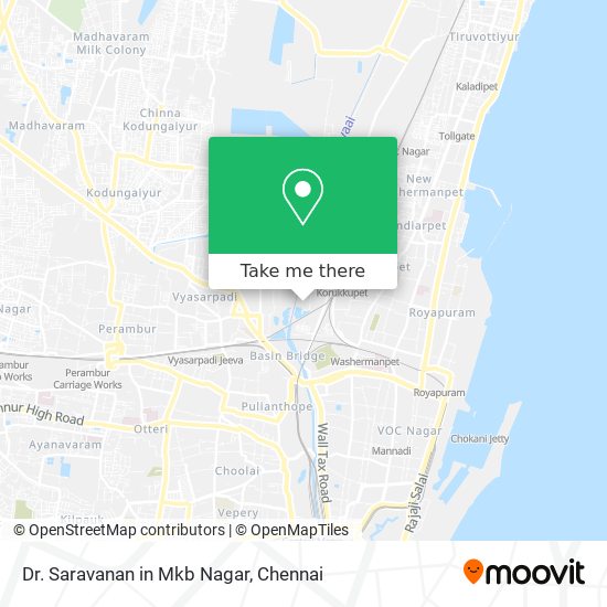 Dr. Saravanan in Mkb Nagar map