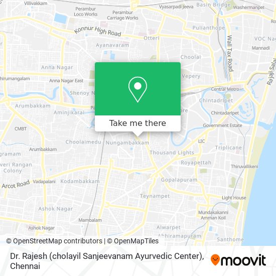 Dr. Rajesh (cholayil Sanjeevanam Ayurvedic Center) map