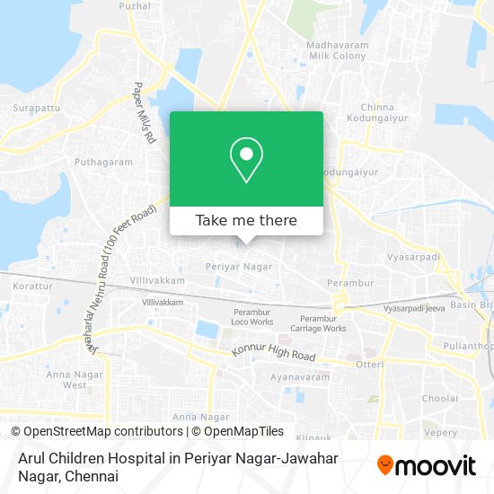 Arul Children Hospital in Periyar Nagar-Jawahar Nagar map