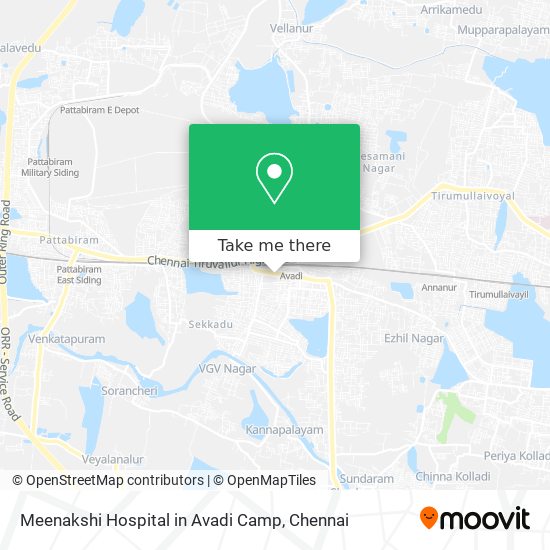 Meenakshi Hospital in Avadi Camp map