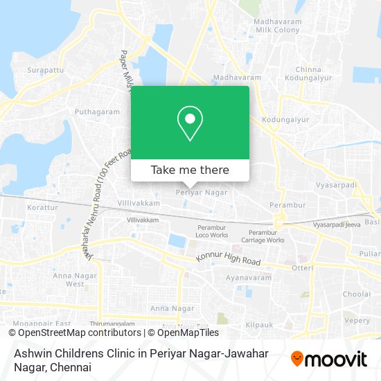 Ashwin Childrens Clinic in Periyar Nagar-Jawahar Nagar map