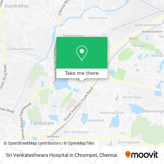 Sri Venkateshwara Hospital in Chrompet map