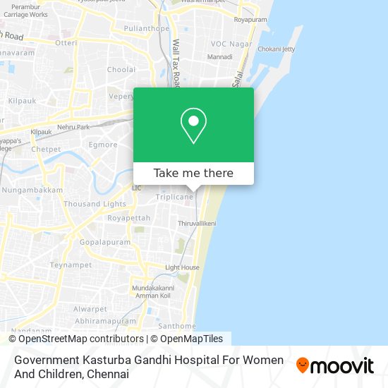 Government Kasturba Gandhi Hospital For Women And Children map