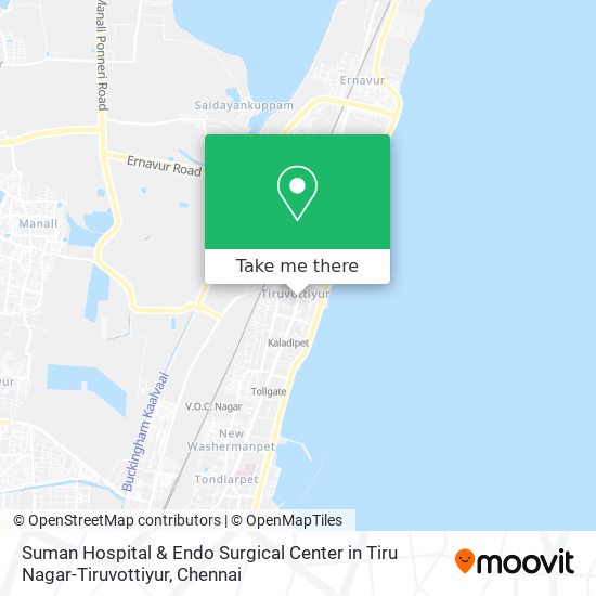 Suman Hospital & Endo Surgical Center in Tiru Nagar-Tiruvottiyur map