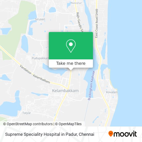 Supreme Speciality Hospital in Padur map