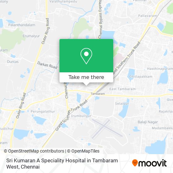 Sri Kumaran A Speciality Hospital in Tambaram West map