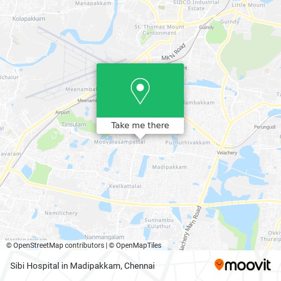 Sibi Hospital in Madipakkam map
