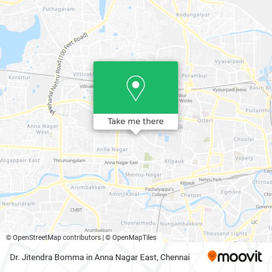 Dr. Jitendra Bomma in Anna Nagar East map