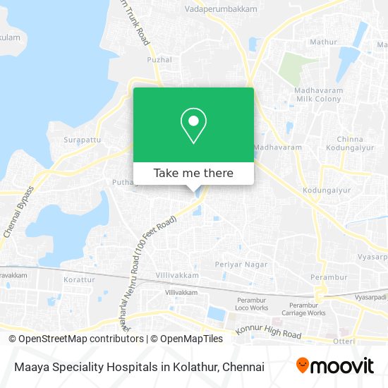 Maaya Speciality Hospitals in Kolathur map