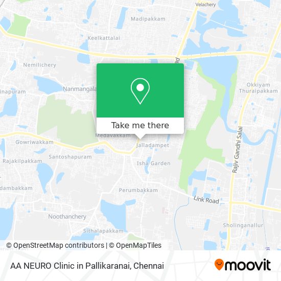 AA NEURO Clinic in Pallikaranai map