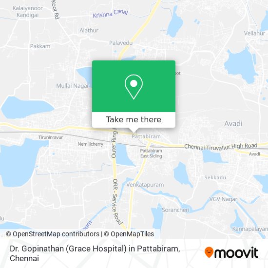 Dr. Gopinathan (Grace Hospital) in Pattabiram map