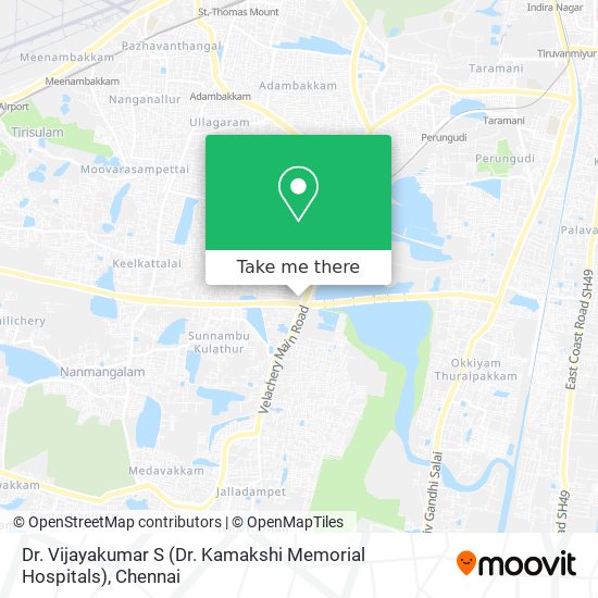 Dr. Vijayakumar S (Dr. Kamakshi Memorial Hospitals) map