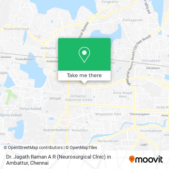 Dr. Jagath Raman A R (Neurosurgical Clnic) in Ambattur map