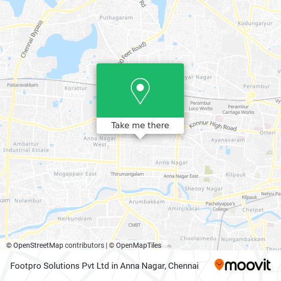 Footpro Solutions Pvt Ltd in Anna Nagar map