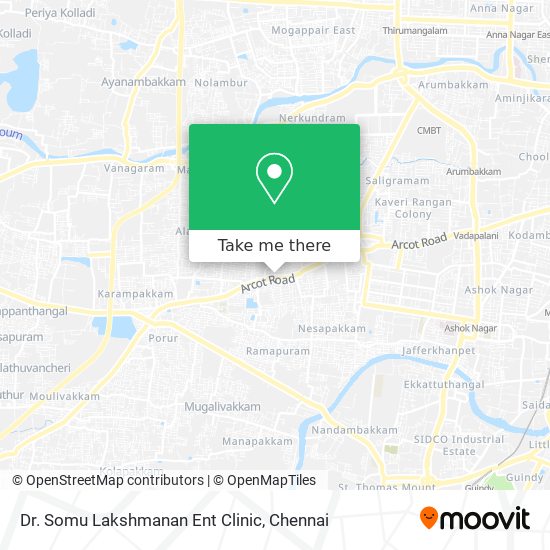 Dr. Somu Lakshmanan Ent Clinic map