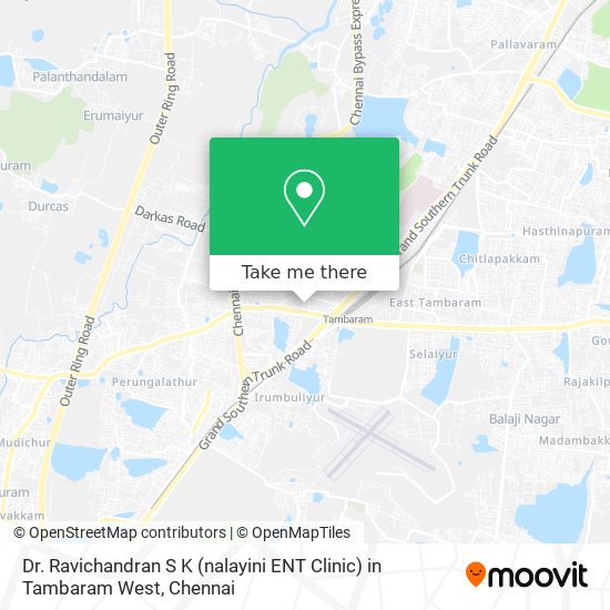 Dr. Ravichandran S K (nalayini ENT Clinic) in Tambaram West map