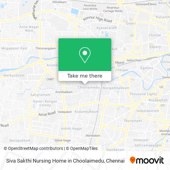 Siva Sakthi Nursing Home in Choolaimedu map
