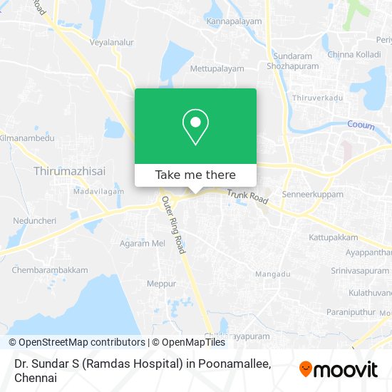 Dr. Sundar S (Ramdas Hospital) in Poonamallee map