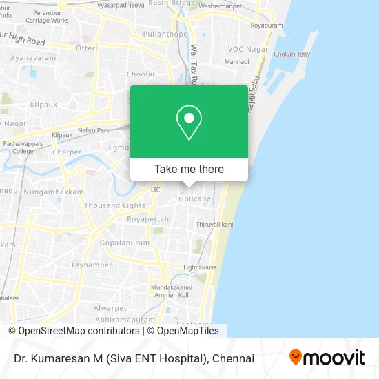 Dr. Kumaresan M (Siva ENT Hospital) map