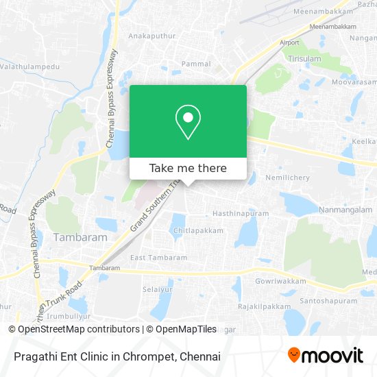 Pragathi Ent Clinic in Chrompet map