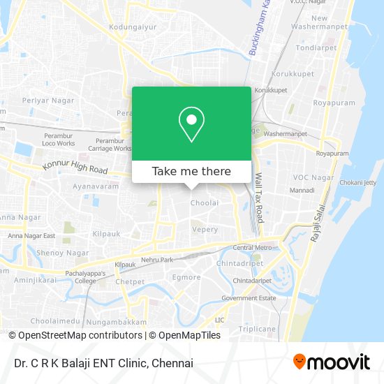 Dr. C R K Balaji ENT Clinic map