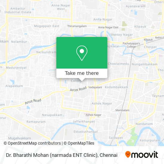 Dr. Bharathi Mohan (narmada ENT Clinic) map