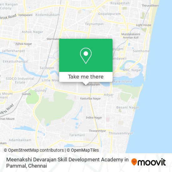 Meenakshi Devarajan Skill Development Academy in Pammal map