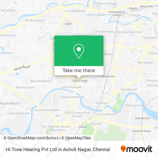Hi Tone Hearing Pvt Ltd in Ashok Nagar map