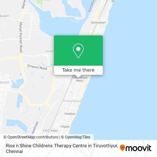 Rise n Shine Childrens Therapy Centre in Tiruvottiyur map