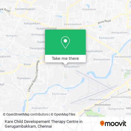 Kare Child Developement Therapy Centre in Gerugambakkam map