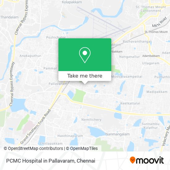 PCMC Hospital in Pallavaram map