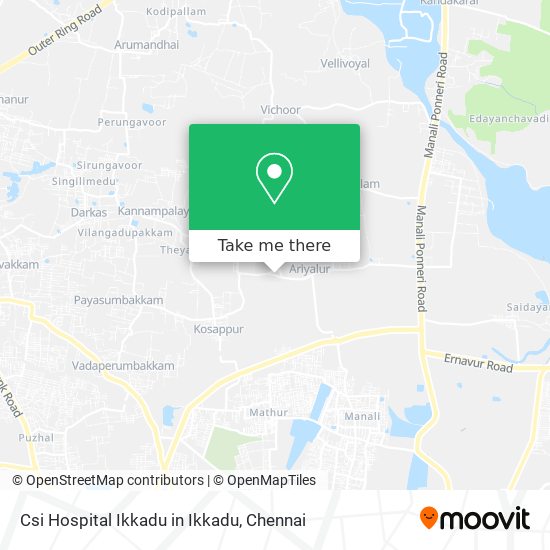 Csi Hospital Ikkadu in Ikkadu map