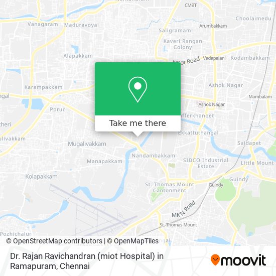 Dr. Rajan Ravichandran (miot Hospital) in Ramapuram map