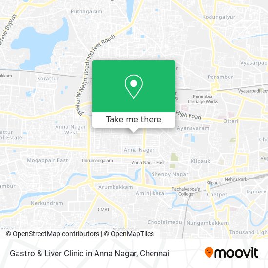 Gastro & Liver Clinic in Anna Nagar map