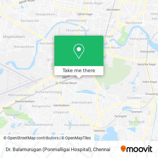 Dr. Balamurugan (Ponmalligai Hospital) map