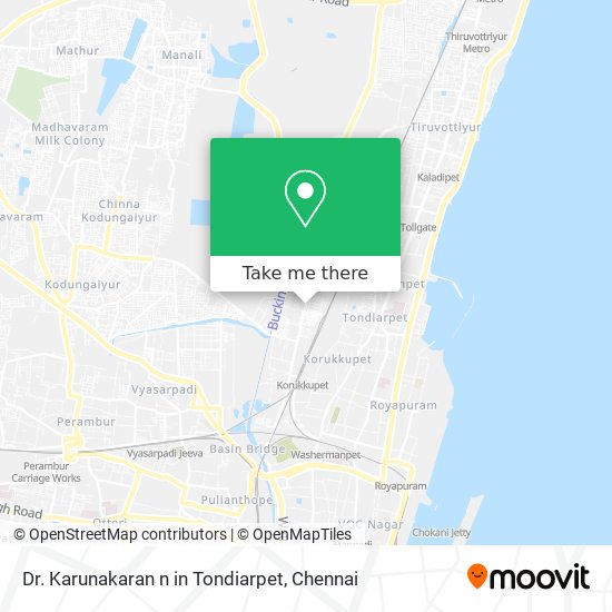 Dr. Karunakaran n in Tondiarpet map